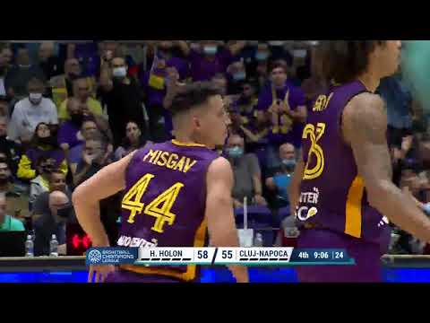Niv Misgav 14 points Highlights vs  U BT CLUJ NAPOCA