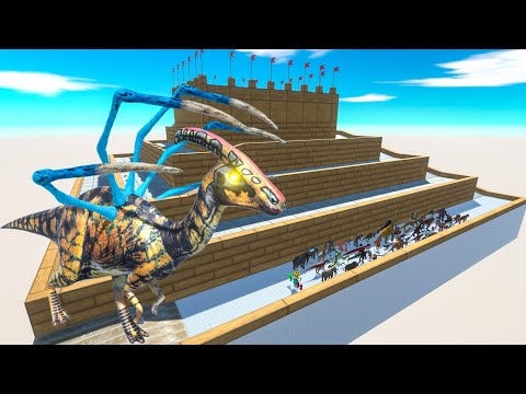 Escape From Alien Parasaurolophus - Last Survivor - Uphill Course | Animal Revolt Battle Simulator