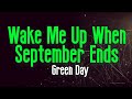 Wake Me Up When September Ends (KARAOKE) | Green Day