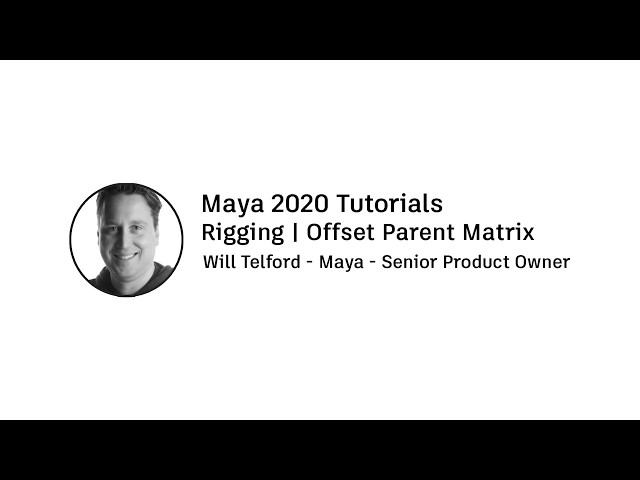 Controlling transforms in 3D with offset parent matrix in Maya tutorial by Kelly Ng Wan