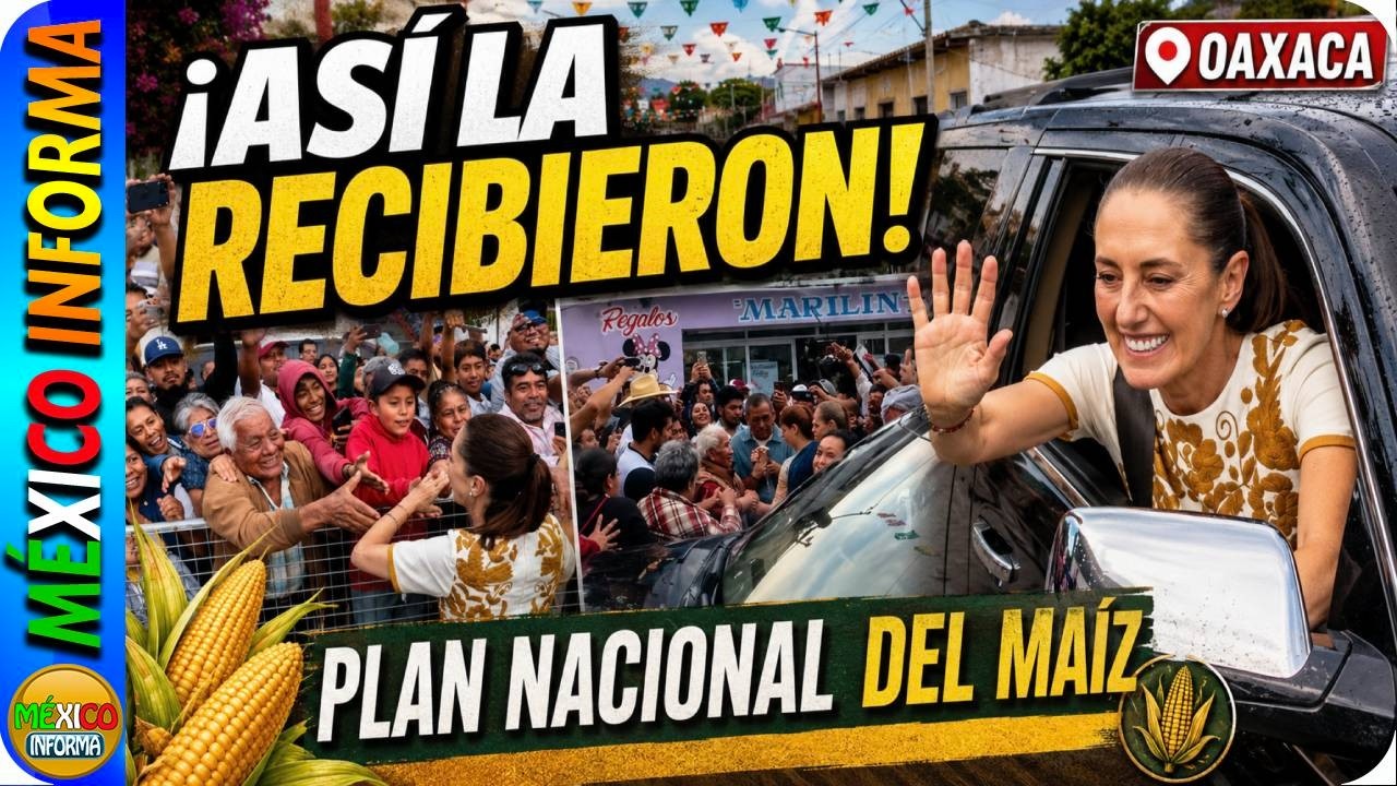 MIRA LO QUE PASÓ EN OAXACA PREVIO AL EVENTO DEL MAÍZ. LA PRESIDENTA SE BAJO A SALUDAR A LA GENTE.