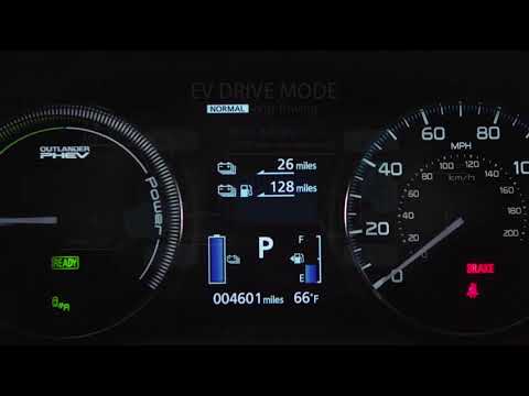 MITSUBISHI OUTLANDER PHEV: Drive Modes, Displays EV