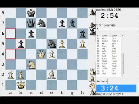 Chess World.net: LIVE Blitz #1436 vs cosimo (IM) (2156) - Pirc: Ufimtsev-Pytel variation (B07)