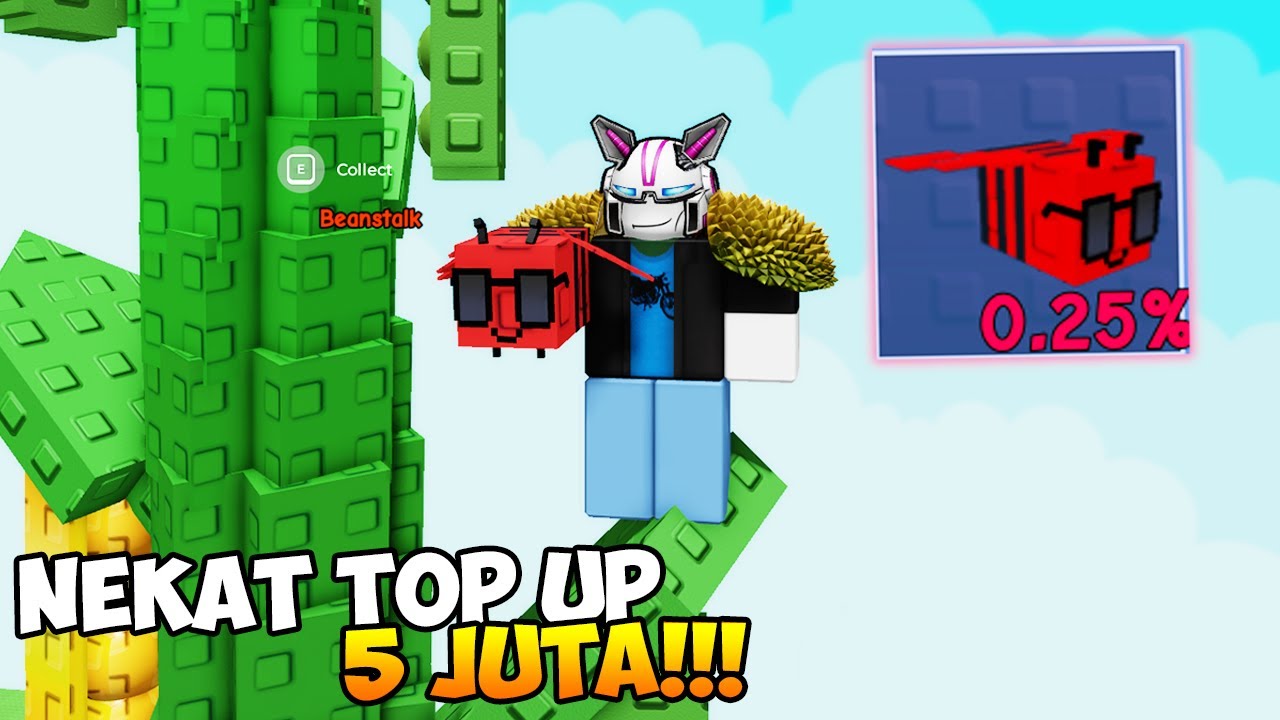 AKU NEKAT TOP UP 5 JUTA DEMI DAPAT LEBAH DISCO! Grow a Garden
