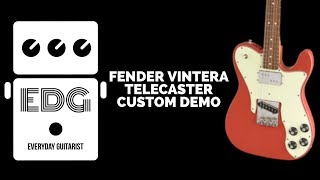 Video thumbnail for FENDER VINTERA TELECASTER CUSTOM DEMO  //// EVERYDAY GUITARIST by Everyday Guitarist