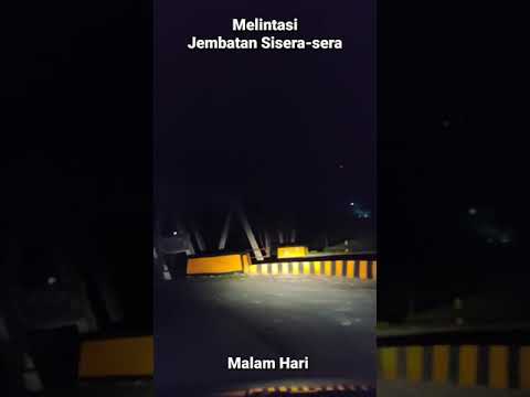 Melintasi Jembatan Sisera-sera Parapat di Malam Hari | 😱 #Shorts