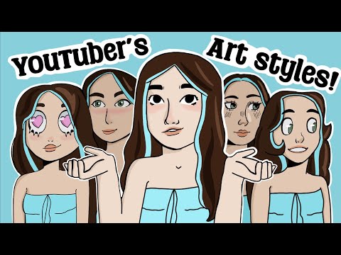 Drawing my persona in other art YouTuber styles!? 😯🦋