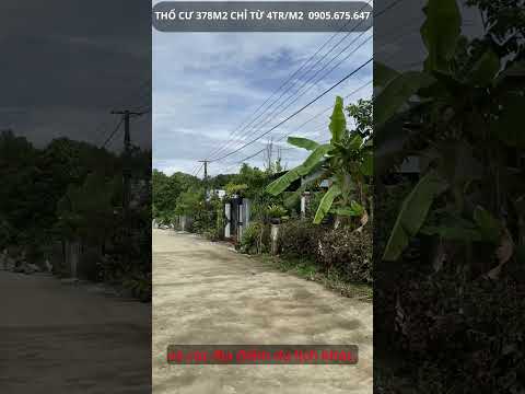 BÁN ĐẤT THỔ CƯ VEN HUẾ GẦN 400M2 CÁCH CẦU TUẦN 3KM