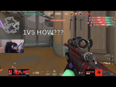 TenZ GETS INSANE REVERSE ACE AGAINST GOVERNOR TO WIN 1V5!!!