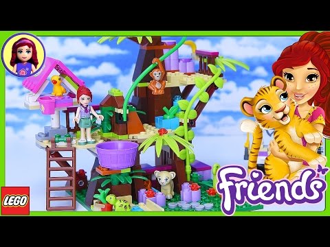 LEGO Friends Jungle Tree Sanctuary Build Review Silly Play - Kids Toys