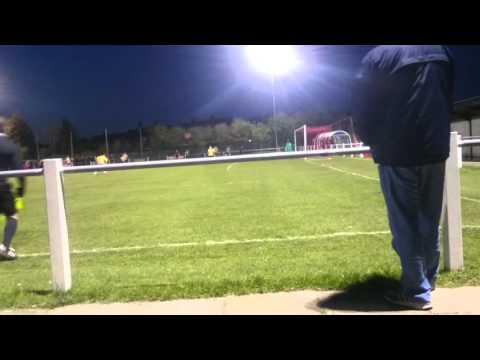 Ollerton Town football club goal 19 April 2016 promotion bid