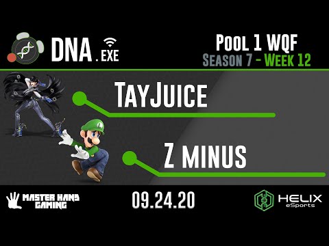 DNA.EXE S7:W12 - TayJuice (Bayonetta) Vs. Z minus (Luigi) - Pool 1 WQF