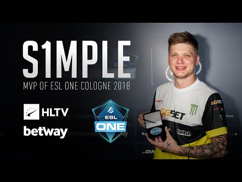 s1mple - HLTV MVP by betway of ESL One Cologne 2018