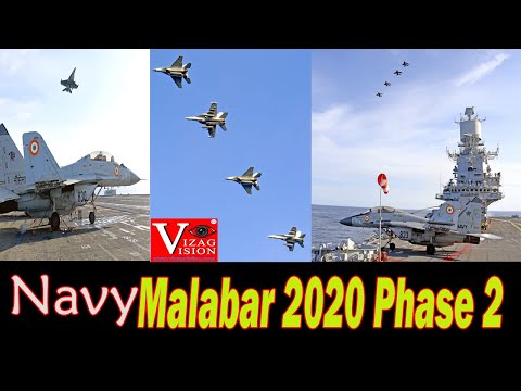 Malabar 2020 Phase 2 USN AEW Aircraft E2C Hawkeye Coordinated Practice Firings on Aerial Navies Vizagvision