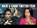 Nicki Minaj Cardi B Feud Escalates On Twitter Cocaine Barbie Vs Barney B