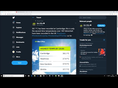New July Temperature Record On Furnace Thursday (25/07/19)
