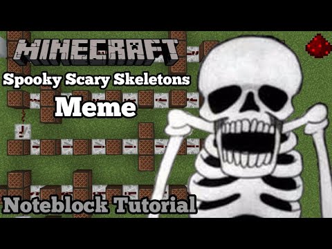 Notesteotic - Spooky Scary Skeletons - Minecraft Note block Song and Tutorial