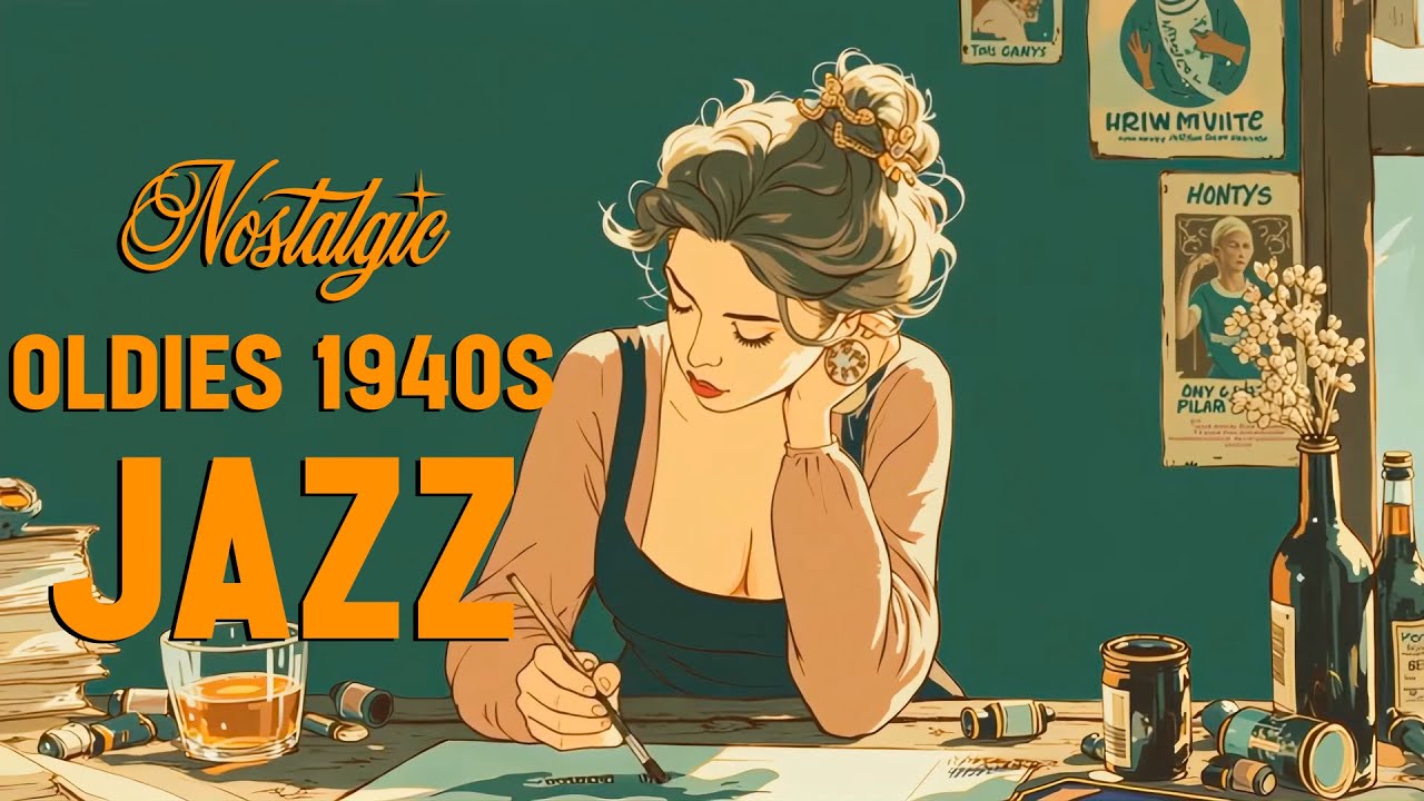 Nostalgic vintage jazz oldies music 1940s classics perfect for relaxation and focus.