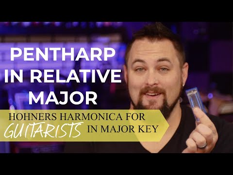 Harmonica in Relative Major | Hohner Pentaharp for Guitarist Demo | Minor Pentatonic