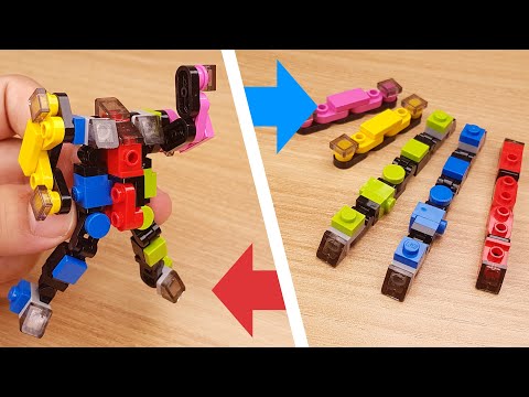LEGO brick combiner transformer tutorial Ex Train Z (similar to Ressha Sentai ToQger) #레고합체 #レゴ合体ロボ