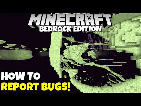 How To Report Minecraft Bugs And Glitches, To Help Improve Gameplay!