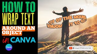 Download the video "How to Wrap text around an object in Canva Step by Step Tutorial for the Beginner"