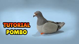 🔴 FAÇA um POMBO Miniatura - Tutorial Fácil Biscuit, Pasta Americana, Clay ou Plastilina - DIY