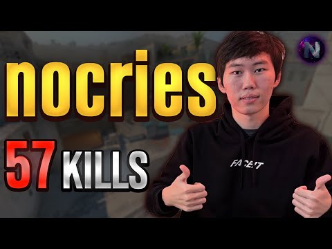 NOCRIES gets 57 Kills vs Top FACEIT Players! nocries POV with COMMs (Dust 2)