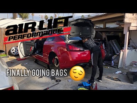 G37 Air Lift Bag install PT1