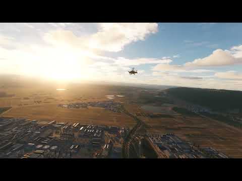 DCS Ka-50 quick autorotation test. The ejection seat works.