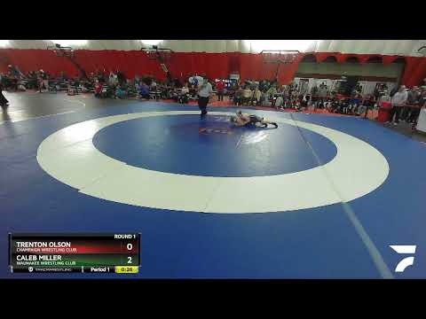 123-129 Lbs Round 1 - Caleb Miller, Waunakee Wrestling Club Vs Trenton Olson, Champaign Wrestling