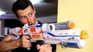 NERF WAR | FRIEND FREAK-OUT FIREFIGHT! (Aaron Vs Josh)