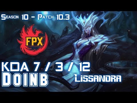 FPX Doinb LISSANDRA vs NOCTURNE Mid - Patch 10.3 KR Ranked