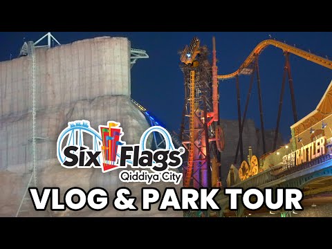 We Went to Six Flags Qiddiya City on OPENING DAY! Riding FALCON'S FLIGHT, Iron Rattler, and More!