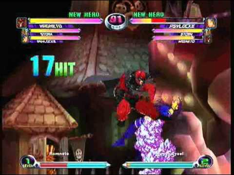 MvC2: Magneto - 100% Sequence after Guard Break (Rom-Throw Reset-Unmashable)