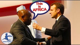 Ghanaian President Embarrass French President With Shocking Speech