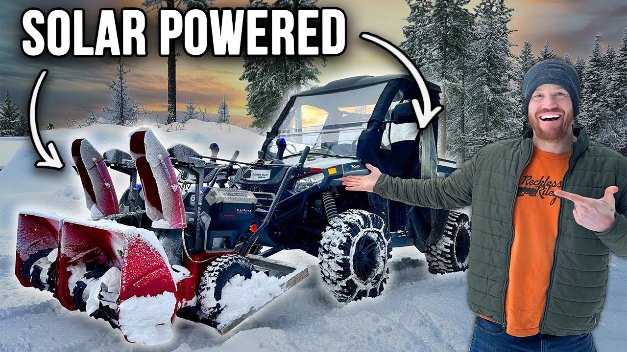  World's First ALL-ELECTRIC Snow Blower video's thumbnail by Ambition Strikes