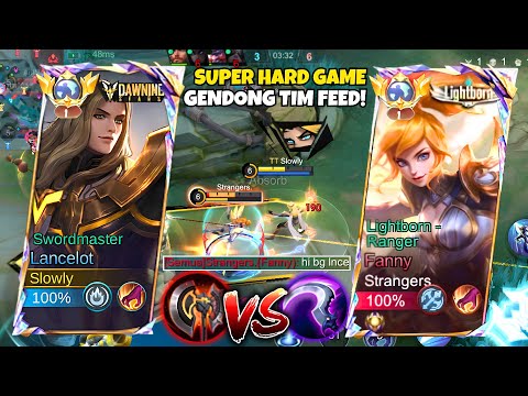 SUPER HARD GAME!😱 GLOBAL LANCELOT VS PRO FANNY! INTENSE MATCH! - Mobile Legends