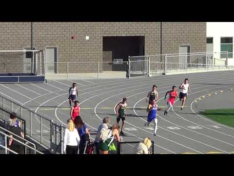 JVB 200m Heat 1 vs Newport 3-28-18 - Los Alamitos Boys