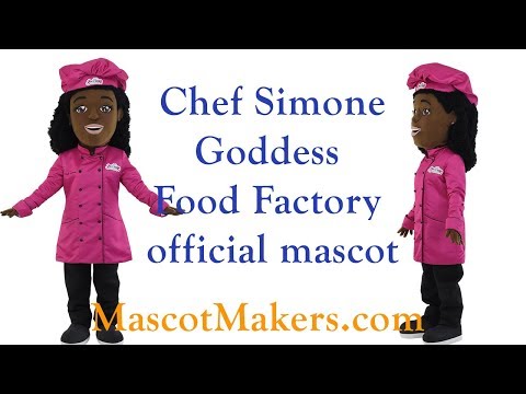 Chef Simone Mascot Costume | Mascot Makers - Custom mascots and characters