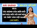 Bài 8. Tác động của biến đổi khí hậu đối với tự nhiên Việt Nam