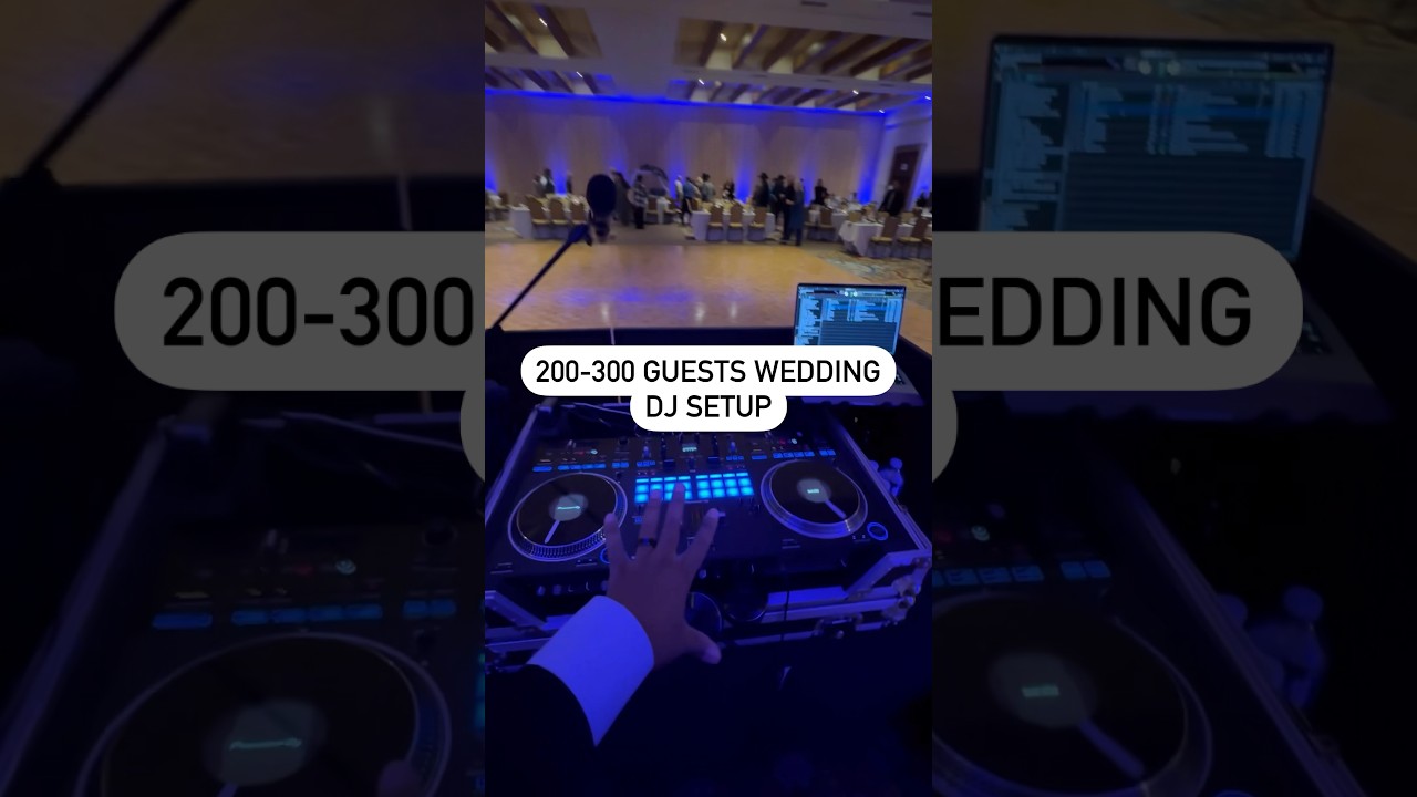 This is the DJ equipment I use for 200-300 person events. #dj #weddingdj  #djsetup #audio #tucson