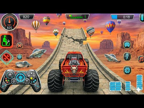 ULTIMATE Monster Truck Mega Ramp Race & Impossible Stunts Compilation! (Offroad Driving Simulator )