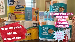 WALGREENS HAUL 8/23 - 8/29 | ONLINE & IN STORE + ROLLING REWARDS FOR LOWER OOP | NEWBIE FRIENDLY
