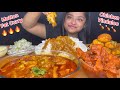 SPICY MUTTON FAT CURRY SPICY CHICKEN VINDALOO EGG GHEE ROAST WITH BASMATI SELLA RICE EATING SHOW