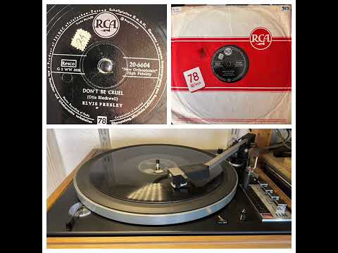 Elvis Presley: Don’t be cruel, 1956 (RCA Germany 20-6604) Rock & Roll on 78rpm record ELAC 50H