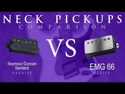 Seymour Duncan SENTIENT vs EMG 66 - Neck Pickup Guitar Comparison / Demo
