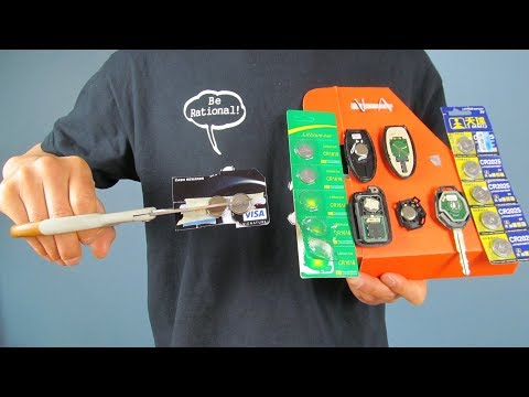 How to replace any car key battery, even using wrong size