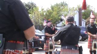 Nassau County Firefighters Pipes and Drums / Full Band Warm Up