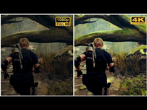 Ps4 Vs Ps5 Resident Evil 4 Remake gameplay |1080p vs 4k|